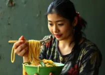 lagartixa no macarrão